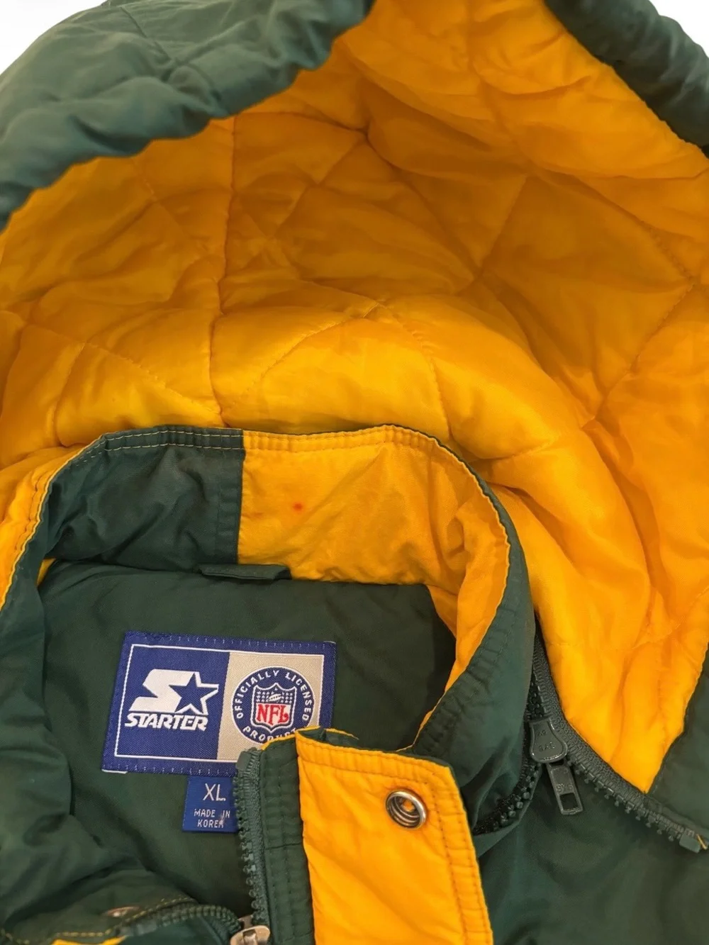 VTG Men’s XL 1990’s Green Bay Packers Starter Jacket Puffer